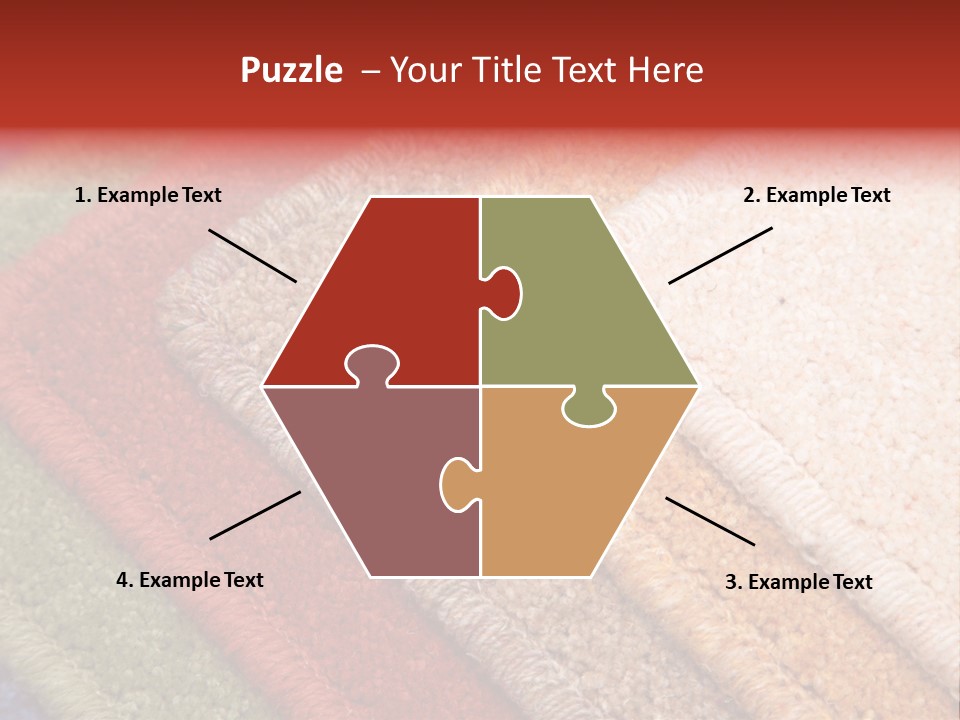 Samples Of Color Of A Carpet Covering PowerPoint Template