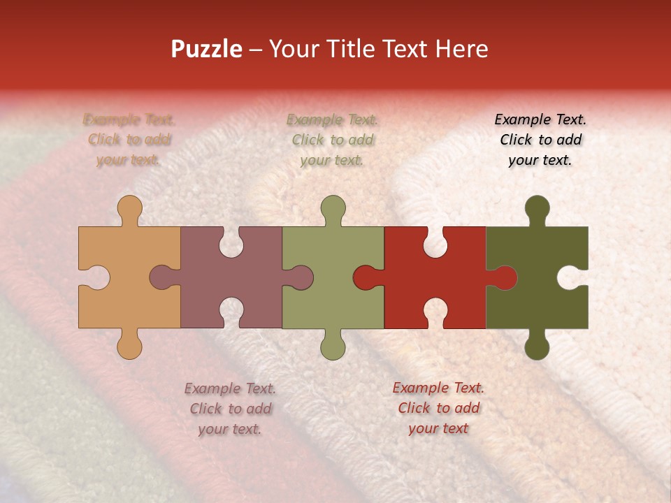 Samples Of Color Of A Carpet Covering PowerPoint Template
