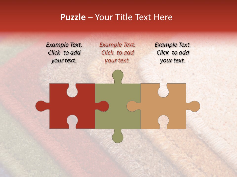 Samples Of Color Of A Carpet Covering PowerPoint Template