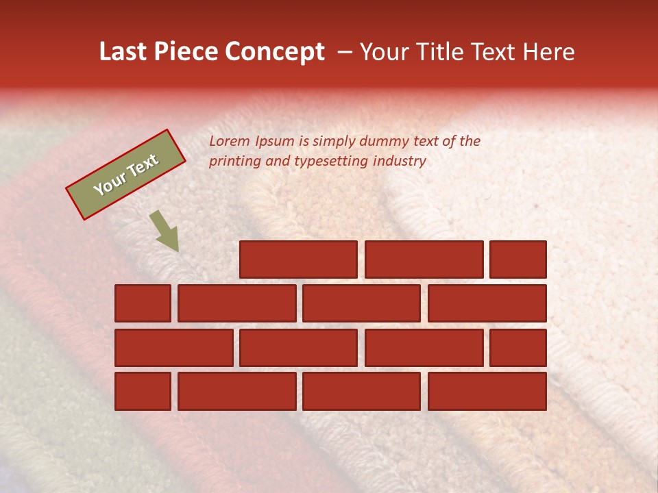 Samples Of Color Of A Carpet Covering PowerPoint Template