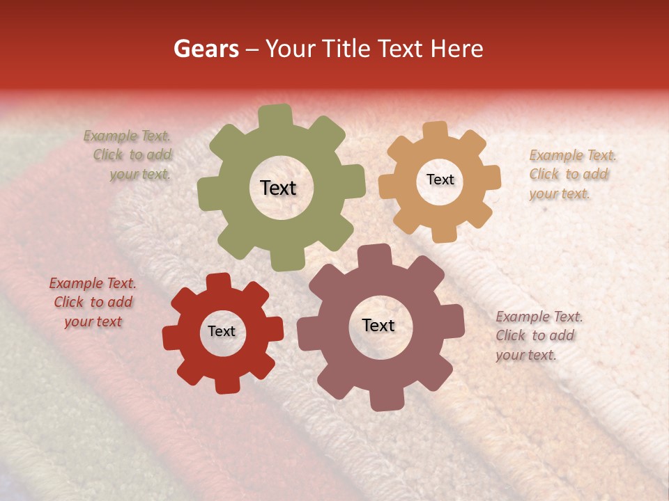 Samples Of Color Of A Carpet Covering PowerPoint Template