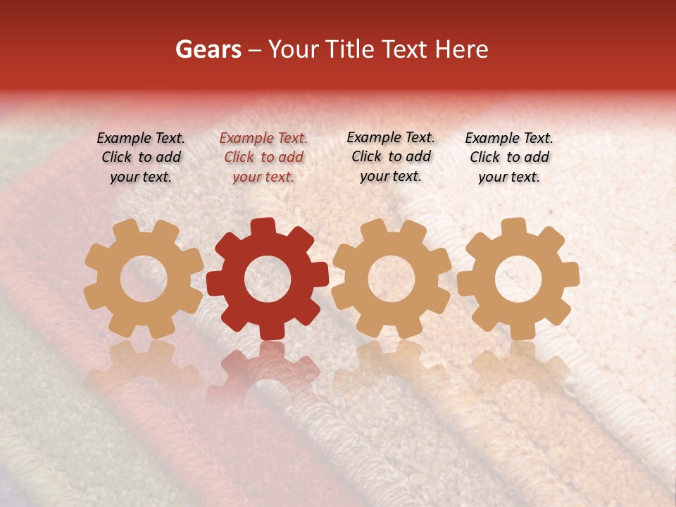 Samples Of Color Of A Carpet Covering PowerPoint Template