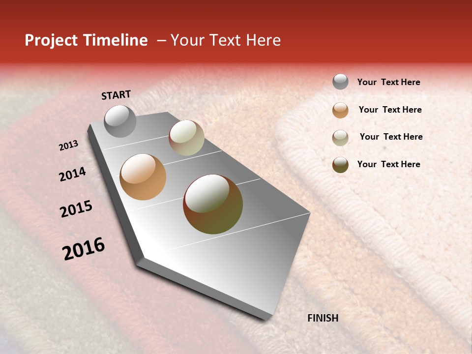 Samples Of Color Of A Carpet Covering PowerPoint Template