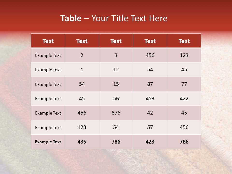 Samples Of Color Of A Carpet Covering PowerPoint Template