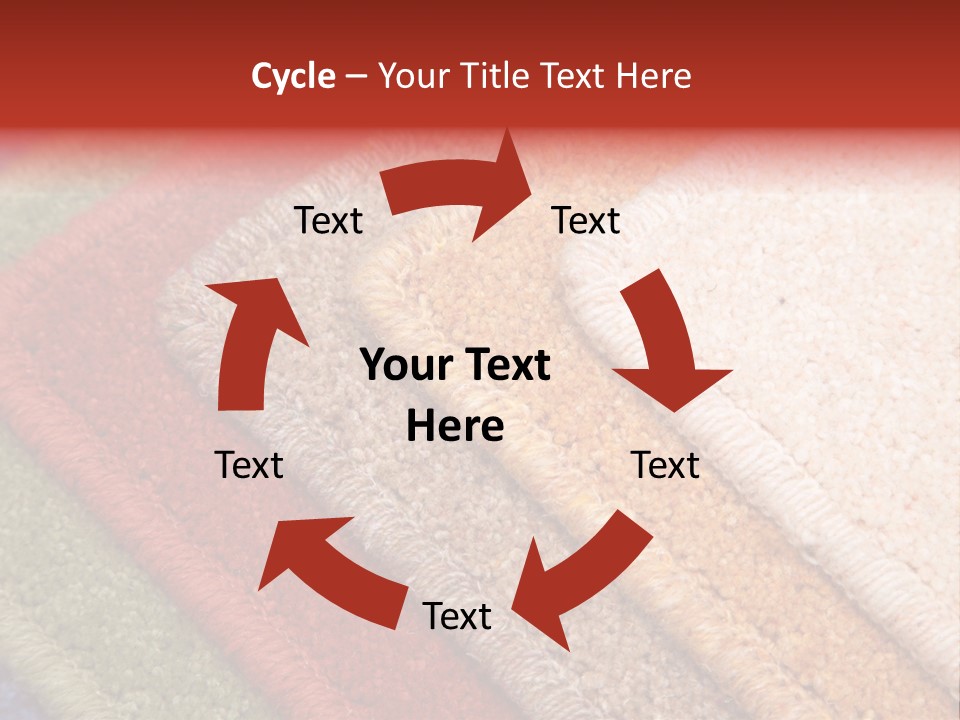 Samples Of Color Of A Carpet Covering PowerPoint Template