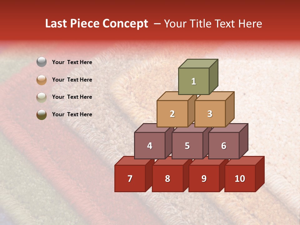 Samples Of Color Of A Carpet Covering PowerPoint Template