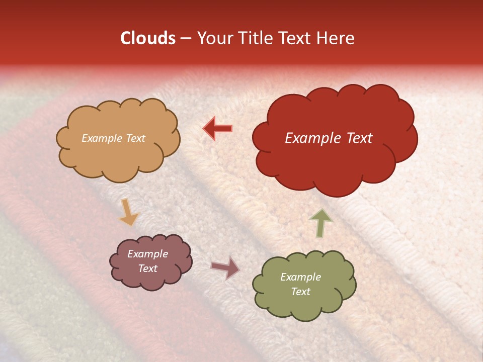Samples Of Color Of A Carpet Covering PowerPoint Template