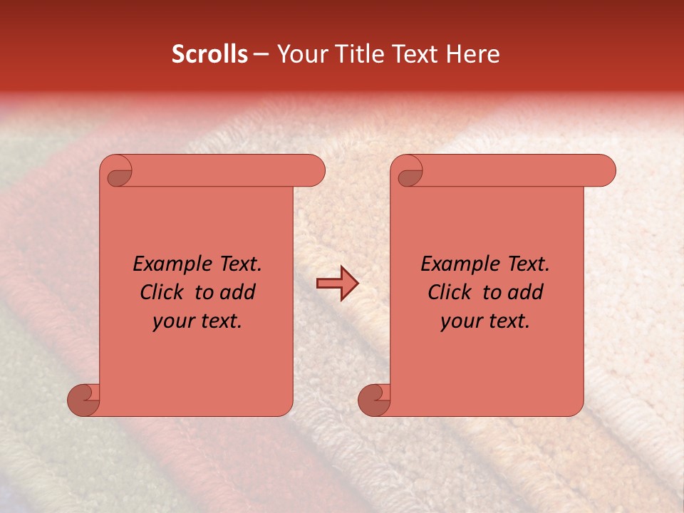 Samples Of Color Of A Carpet Covering PowerPoint Template