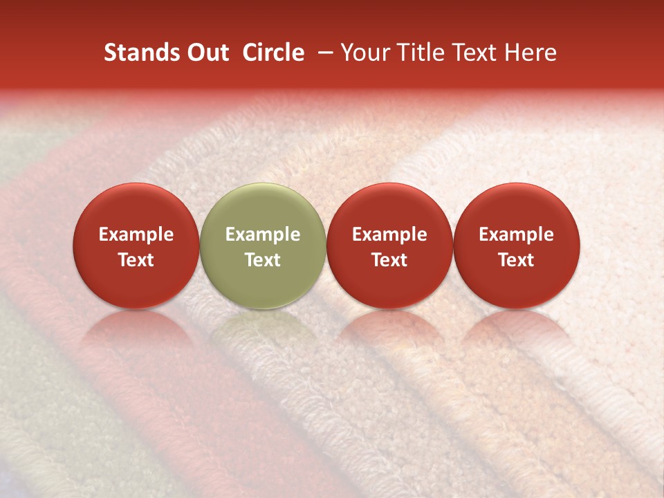 Samples Of Color Of A Carpet Covering PowerPoint Template