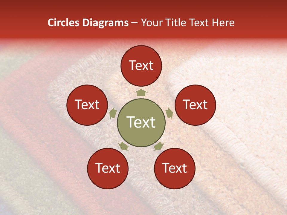 Samples Of Color Of A Carpet Covering PowerPoint Template