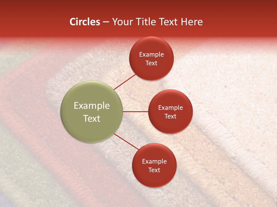 Samples Of Color Of A Carpet Covering PowerPoint Template