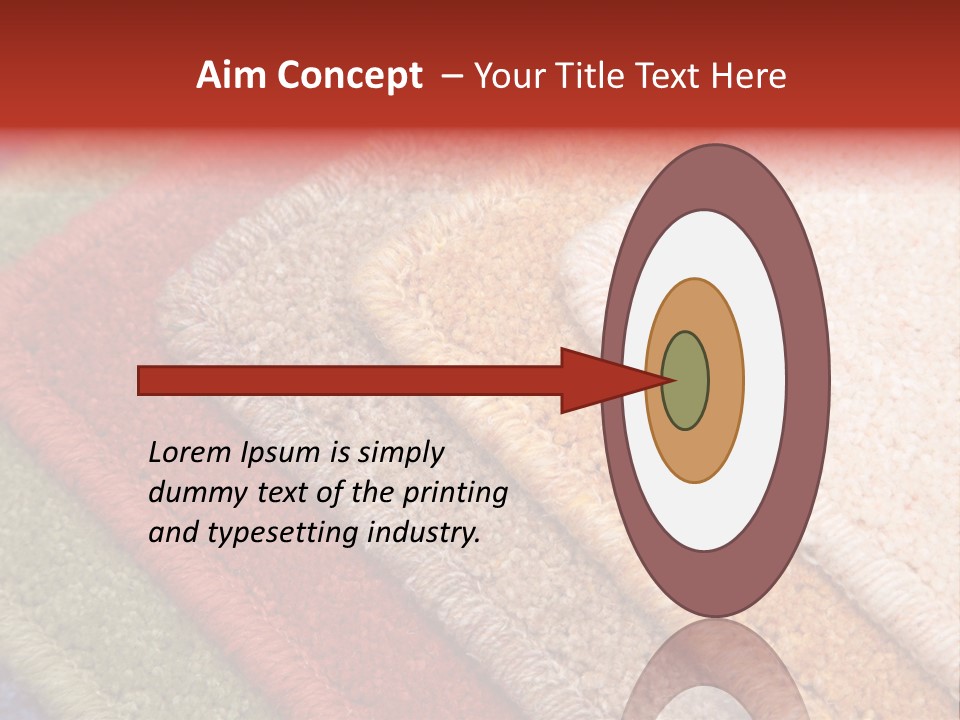 Samples Of Color Of A Carpet Covering PowerPoint Template