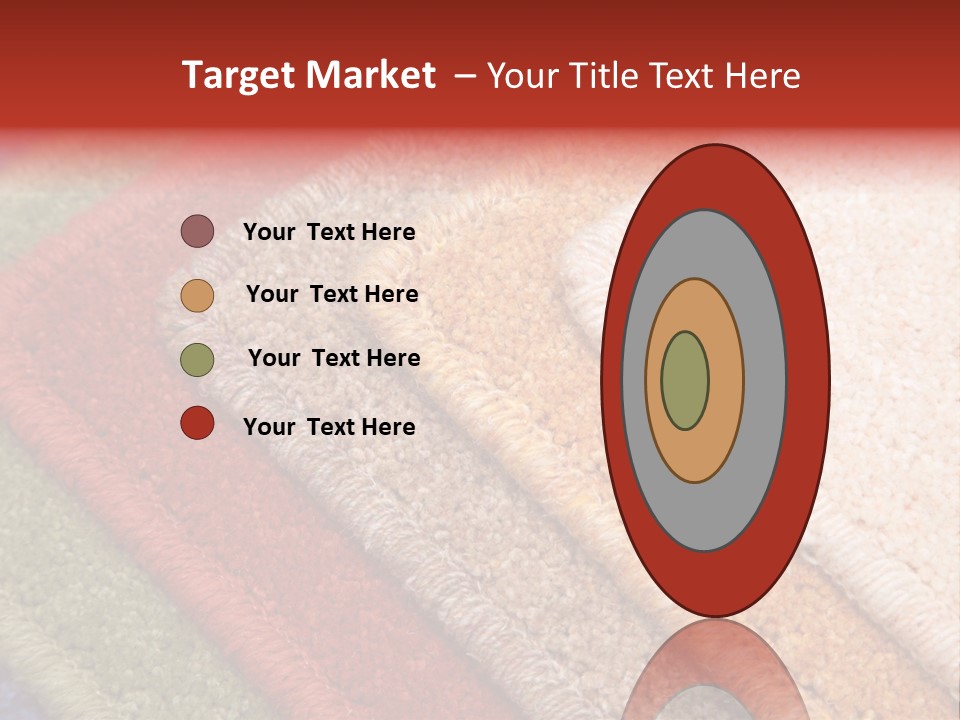 Samples Of Color Of A Carpet Covering PowerPoint Template