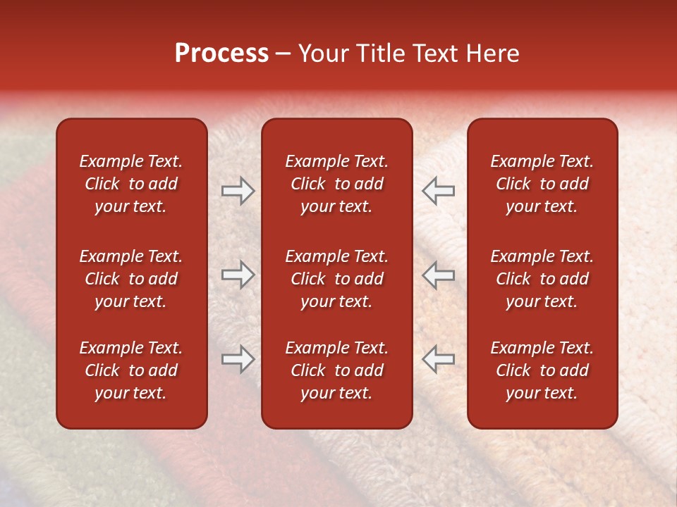 Samples Of Color Of A Carpet Covering PowerPoint Template
