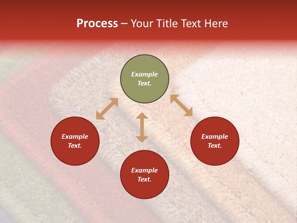 Samples Of Color Of A Carpet Covering PowerPoint Template