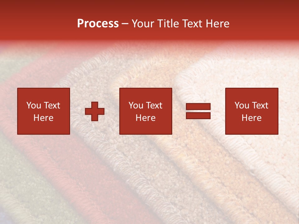 Samples Of Color Of A Carpet Covering PowerPoint Template