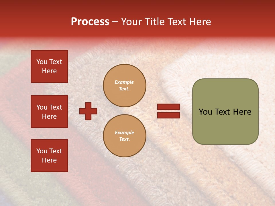 Samples Of Color Of A Carpet Covering PowerPoint Template