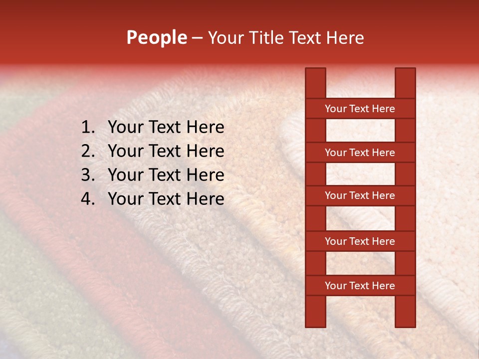 Samples Of Color Of A Carpet Covering PowerPoint Template