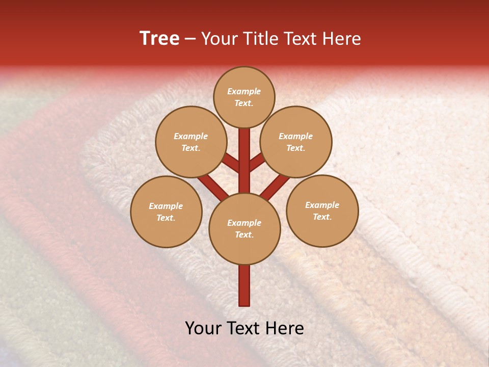 Samples Of Color Of A Carpet Covering PowerPoint Template