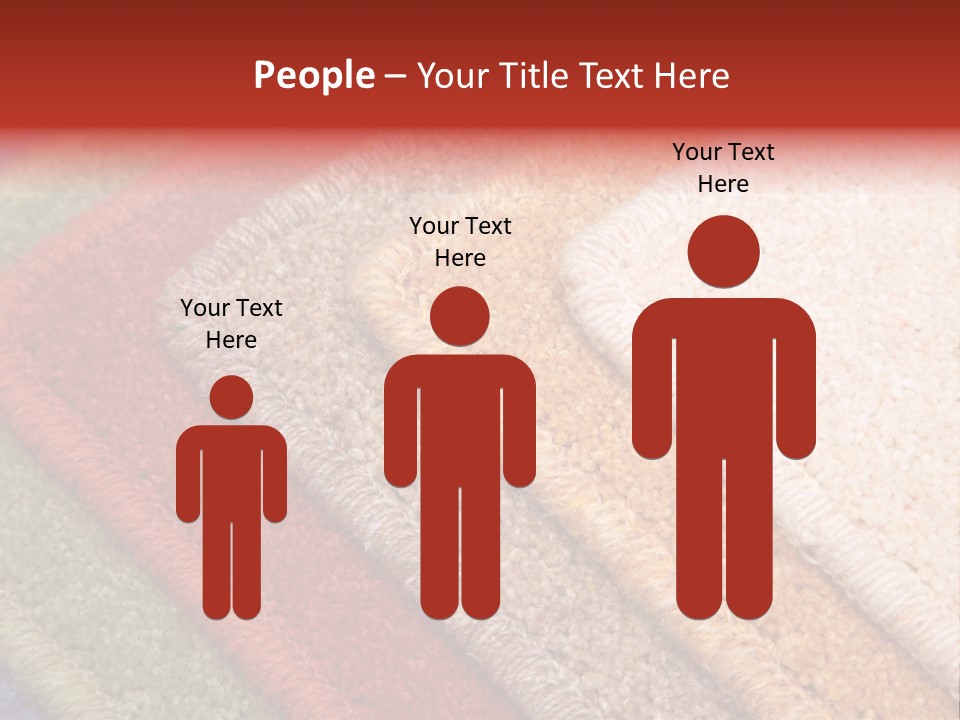 Samples Of Color Of A Carpet Covering PowerPoint Template