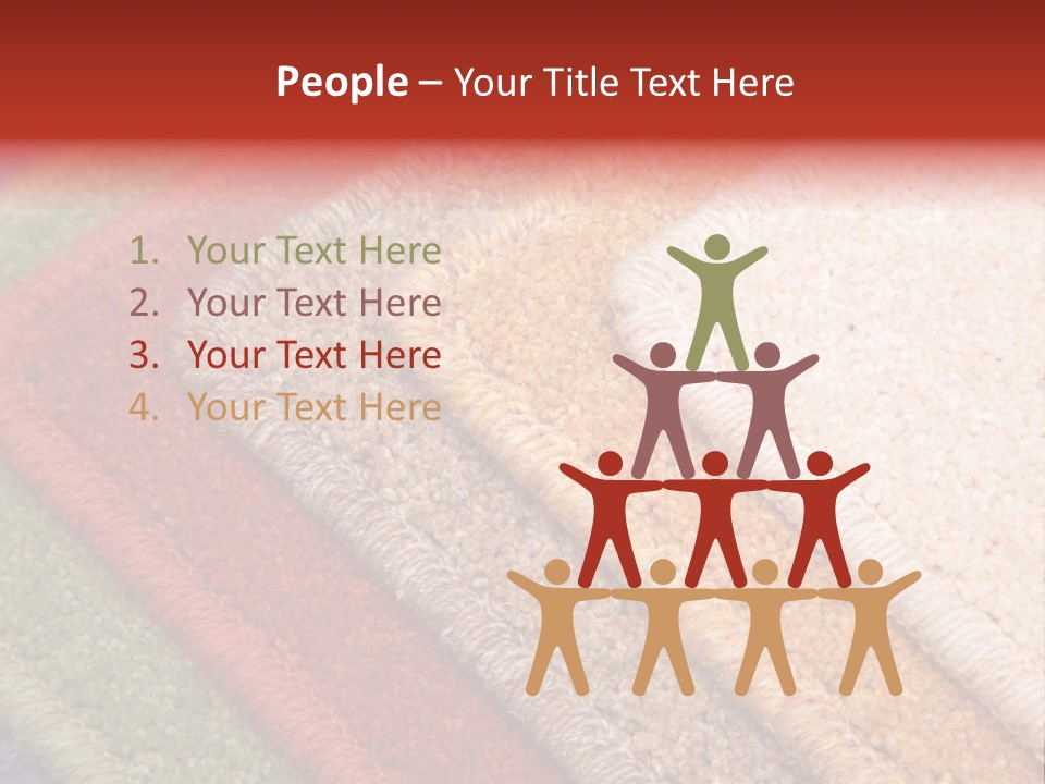 Samples Of Color Of A Carpet Covering PowerPoint Template