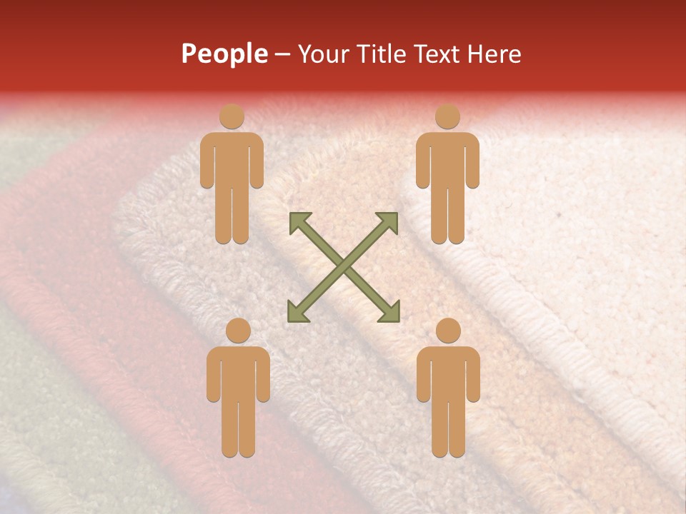 Samples Of Color Of A Carpet Covering PowerPoint Template