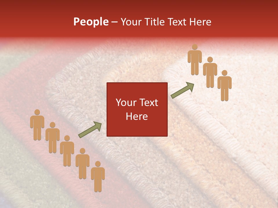 Samples Of Color Of A Carpet Covering PowerPoint Template