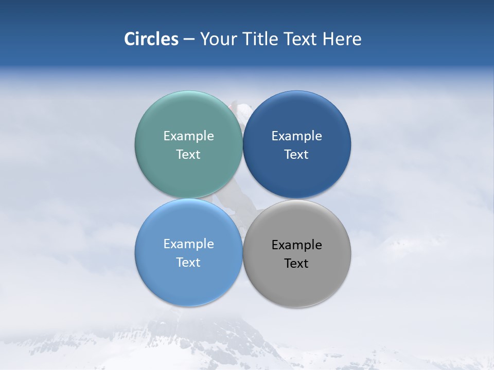 Snowboarder Jumping High In The Air PowerPoint Template