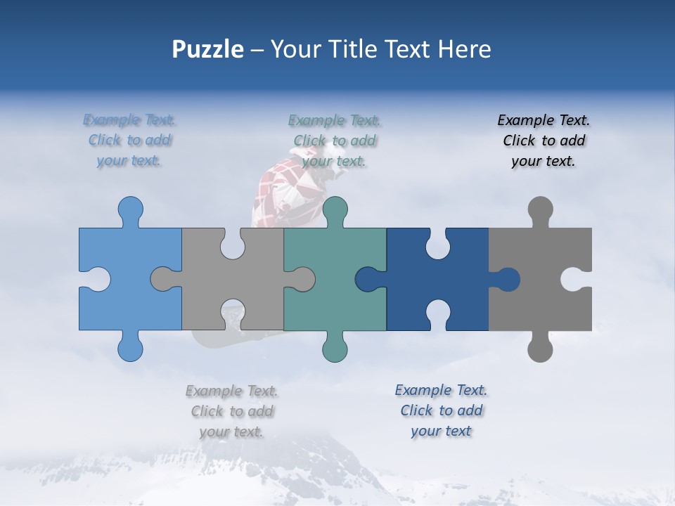 Snowboarder Jumping High In The Air PowerPoint Template