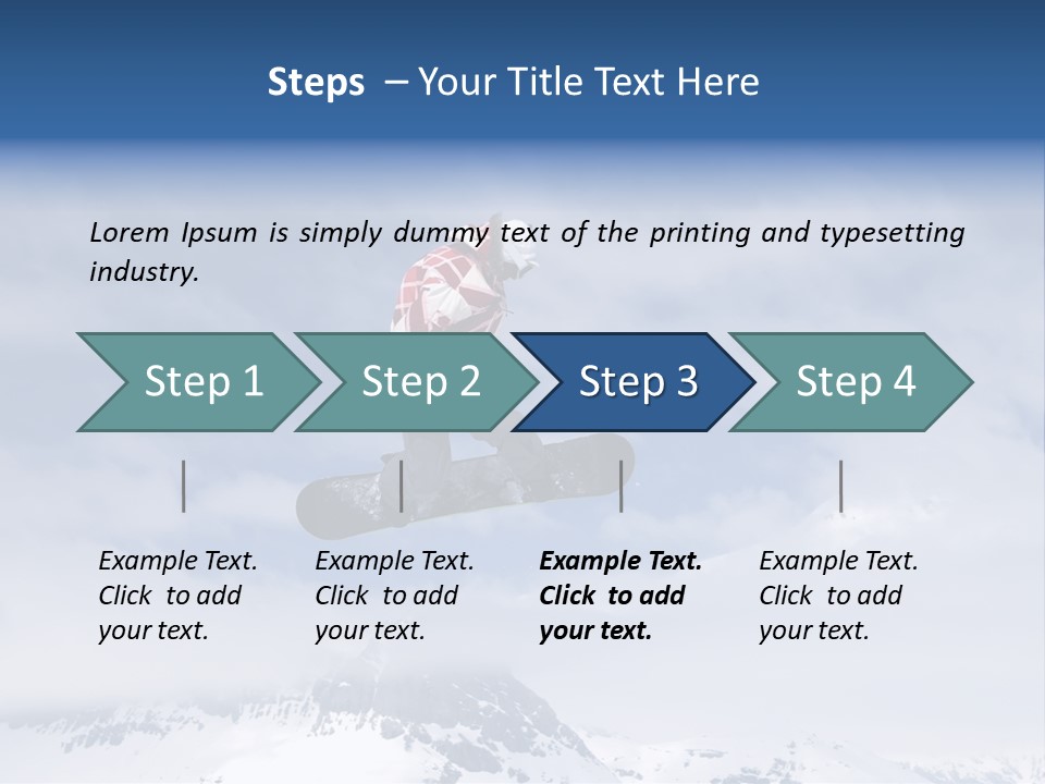 Snowboarder Jumping High In The Air PowerPoint Template