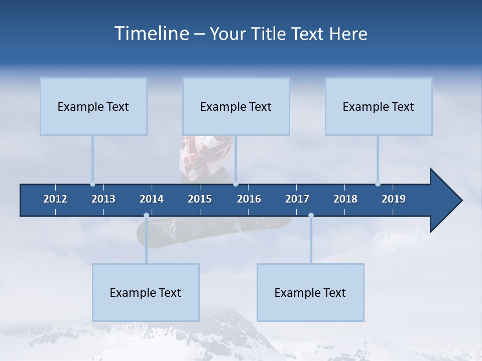 Snowboarder Jumping High In The Air PowerPoint Template