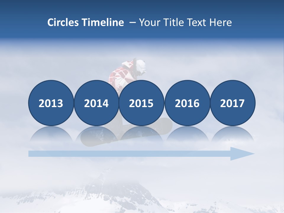 Snowboarder Jumping High In The Air PowerPoint Template