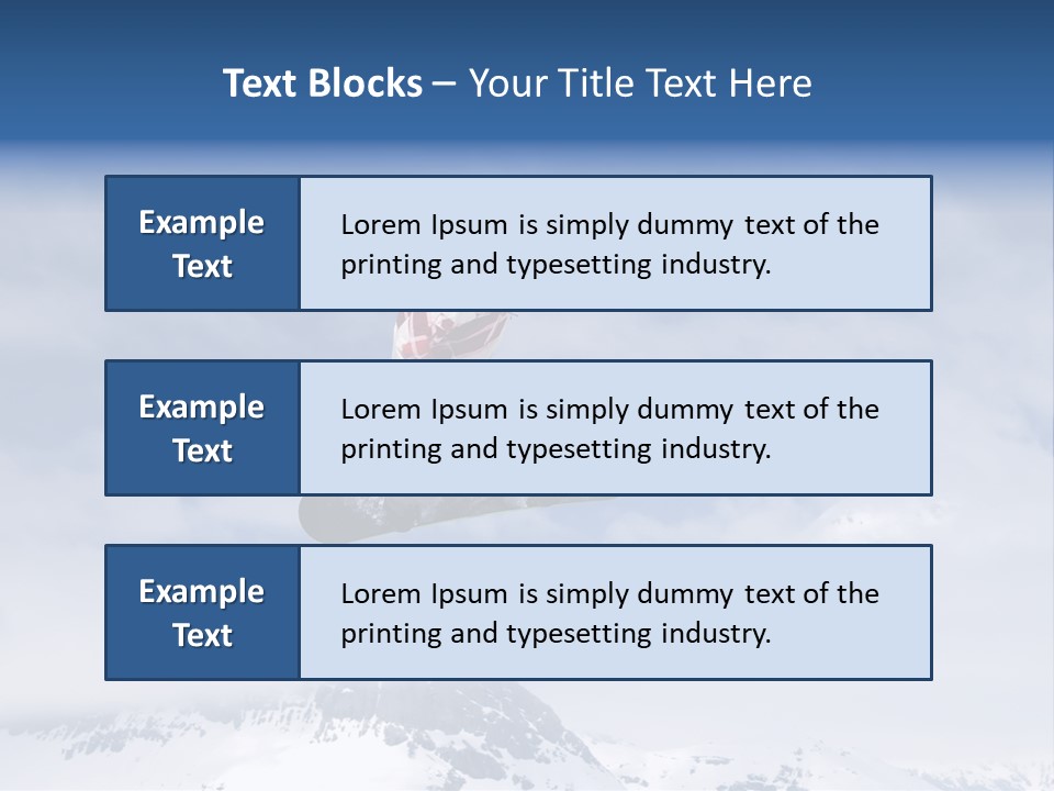 Snowboarder Jumping High In The Air PowerPoint Template