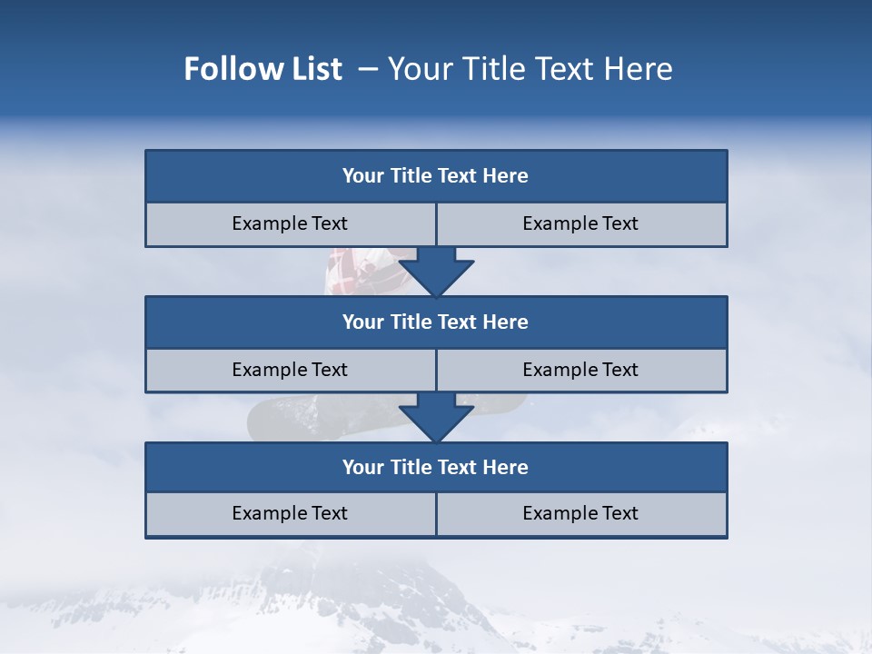 Snowboarder Jumping High In The Air PowerPoint Template