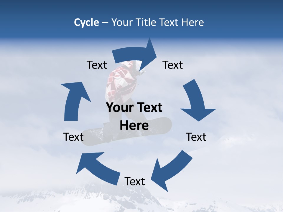 Snowboarder Jumping High In The Air PowerPoint Template