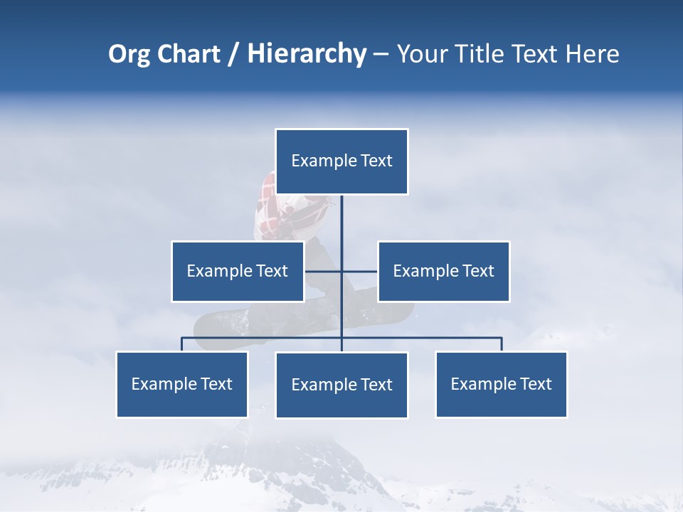 Snowboarder Jumping High In The Air PowerPoint Template