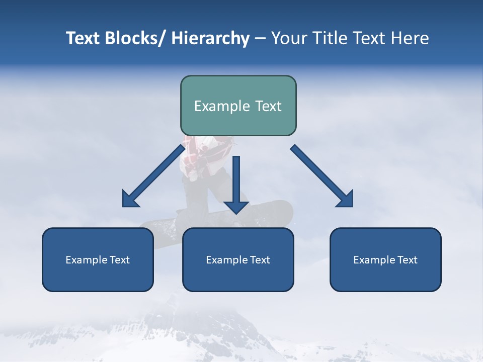 Snowboarder Jumping High In The Air PowerPoint Template