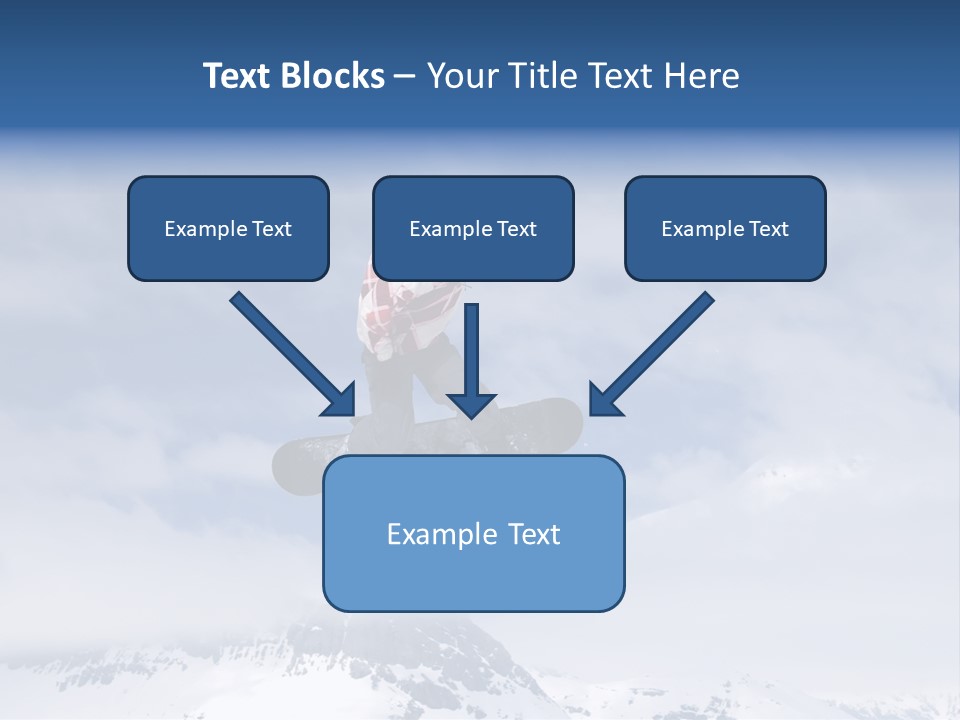 Snowboarder Jumping High In The Air PowerPoint Template