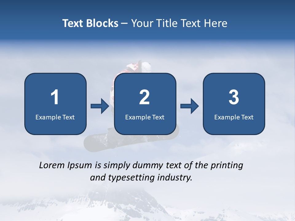 Snowboarder Jumping High In The Air PowerPoint Template