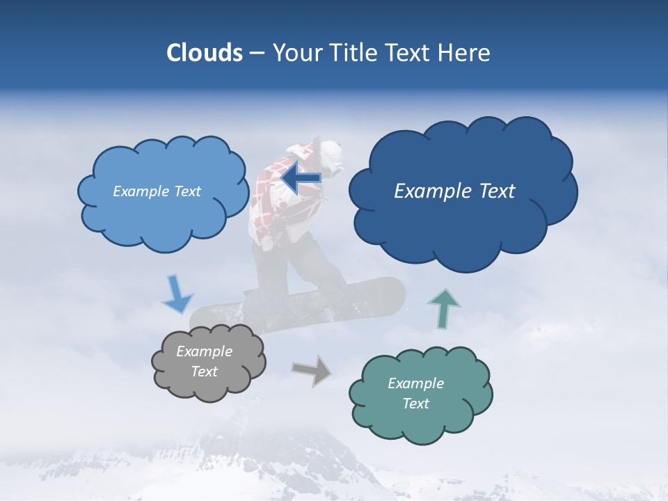 Snowboarder Jumping High In The Air PowerPoint Template