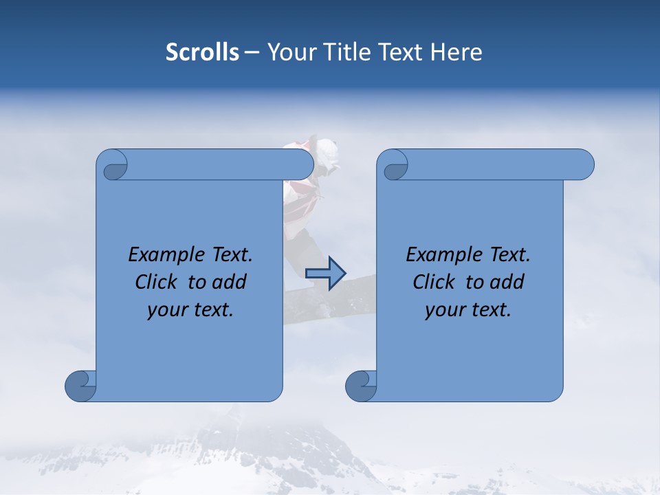 Snowboarder Jumping High In The Air PowerPoint Template