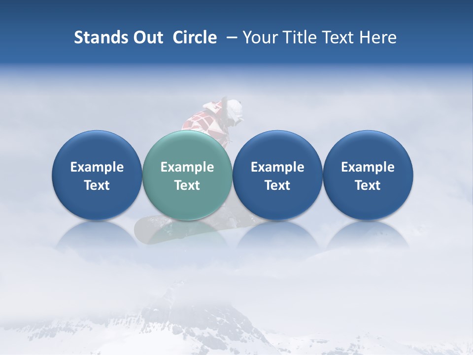 Snowboarder Jumping High In The Air PowerPoint Template