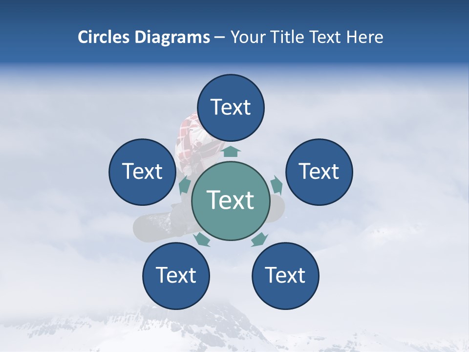 Snowboarder Jumping High In The Air PowerPoint Template