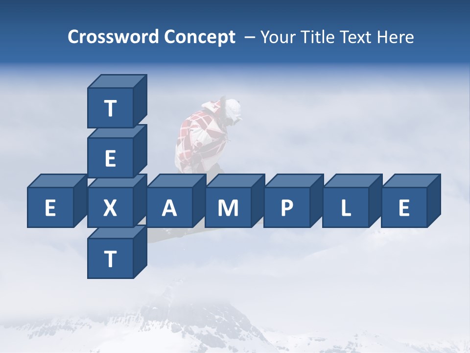 Snowboarder Jumping High In The Air PowerPoint Template