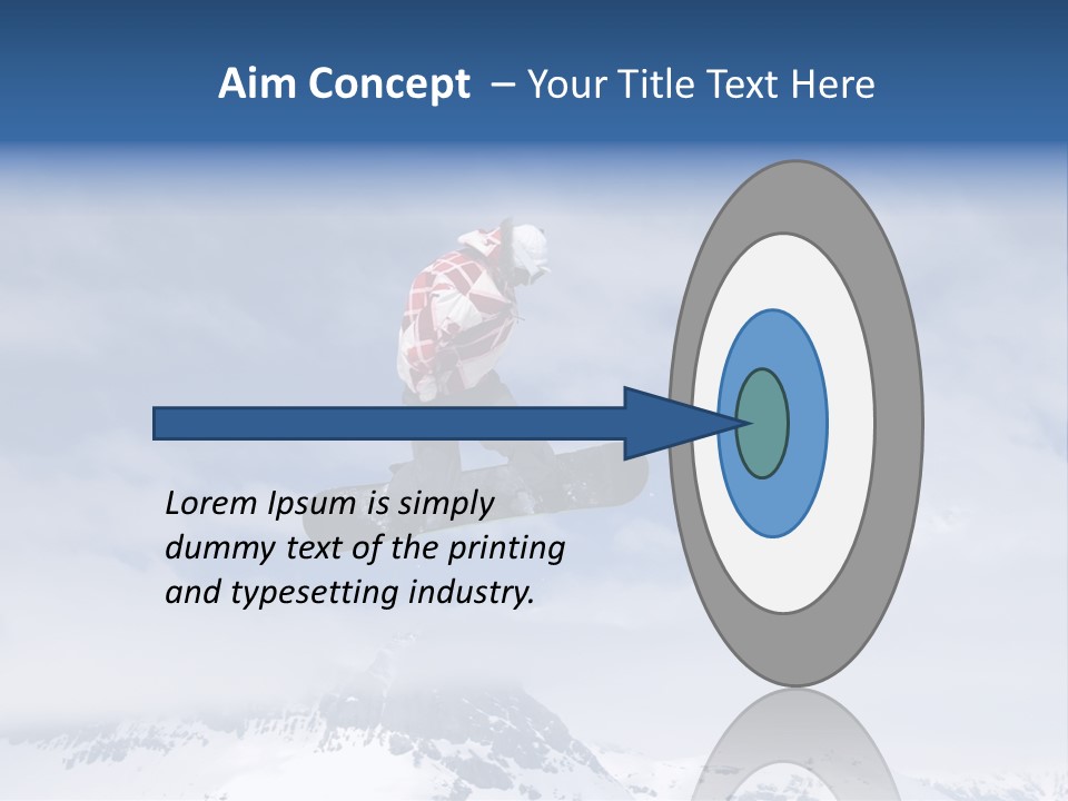 Snowboarder Jumping High In The Air PowerPoint Template