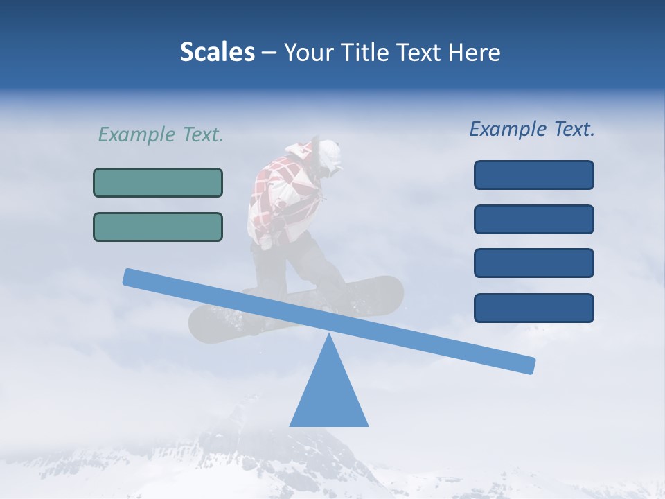 Snowboarder Jumping High In The Air PowerPoint Template