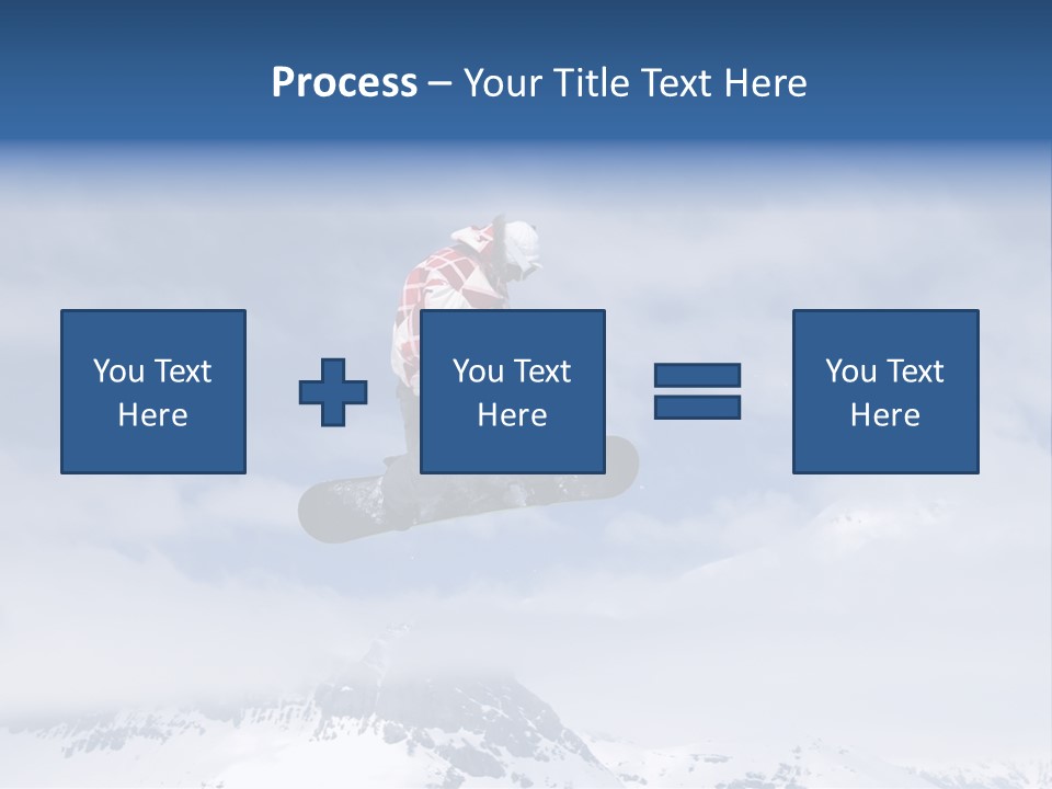 Snowboarder Jumping High In The Air PowerPoint Template