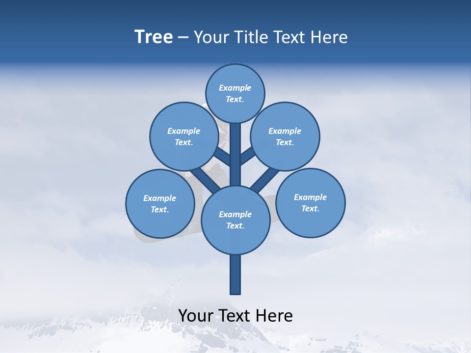 Snowboarder Jumping High In The Air PowerPoint Template