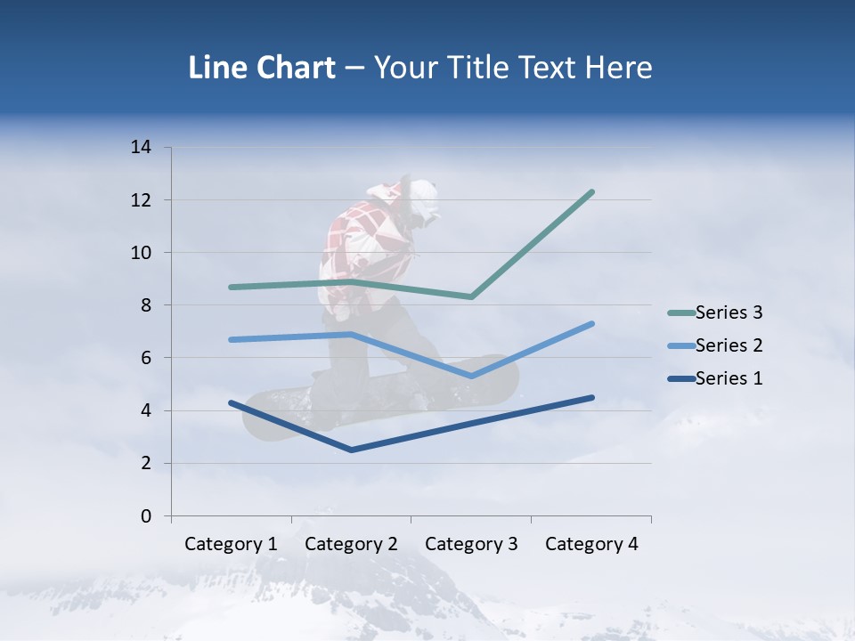Snowboarder Jumping High In The Air PowerPoint Template