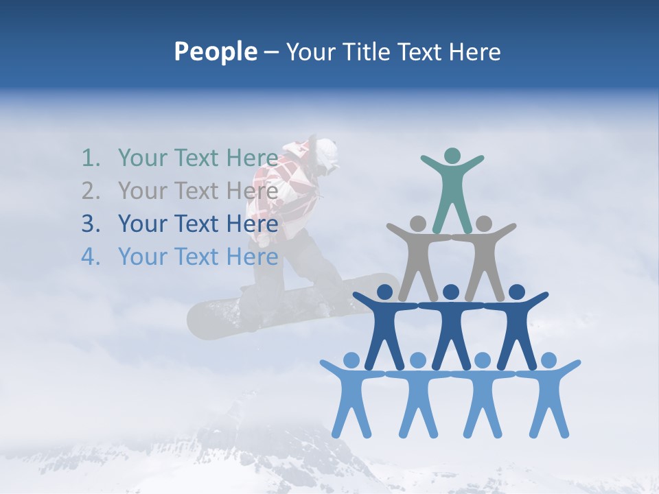 Snowboarder Jumping High In The Air PowerPoint Template